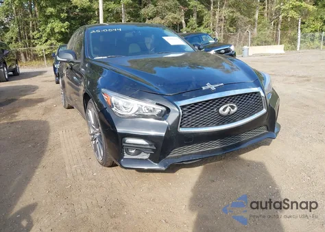 2016 Infiniti Q50 3.0T Red Sport 400 from USA, damaged, VIN JN1FV7AR8GM450650